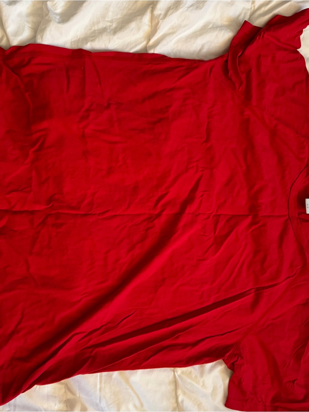 Reigning Champ Bright Red Crewneck Tee